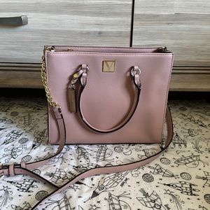 Victoria Secret Dust Rose Structure Satchel Purse